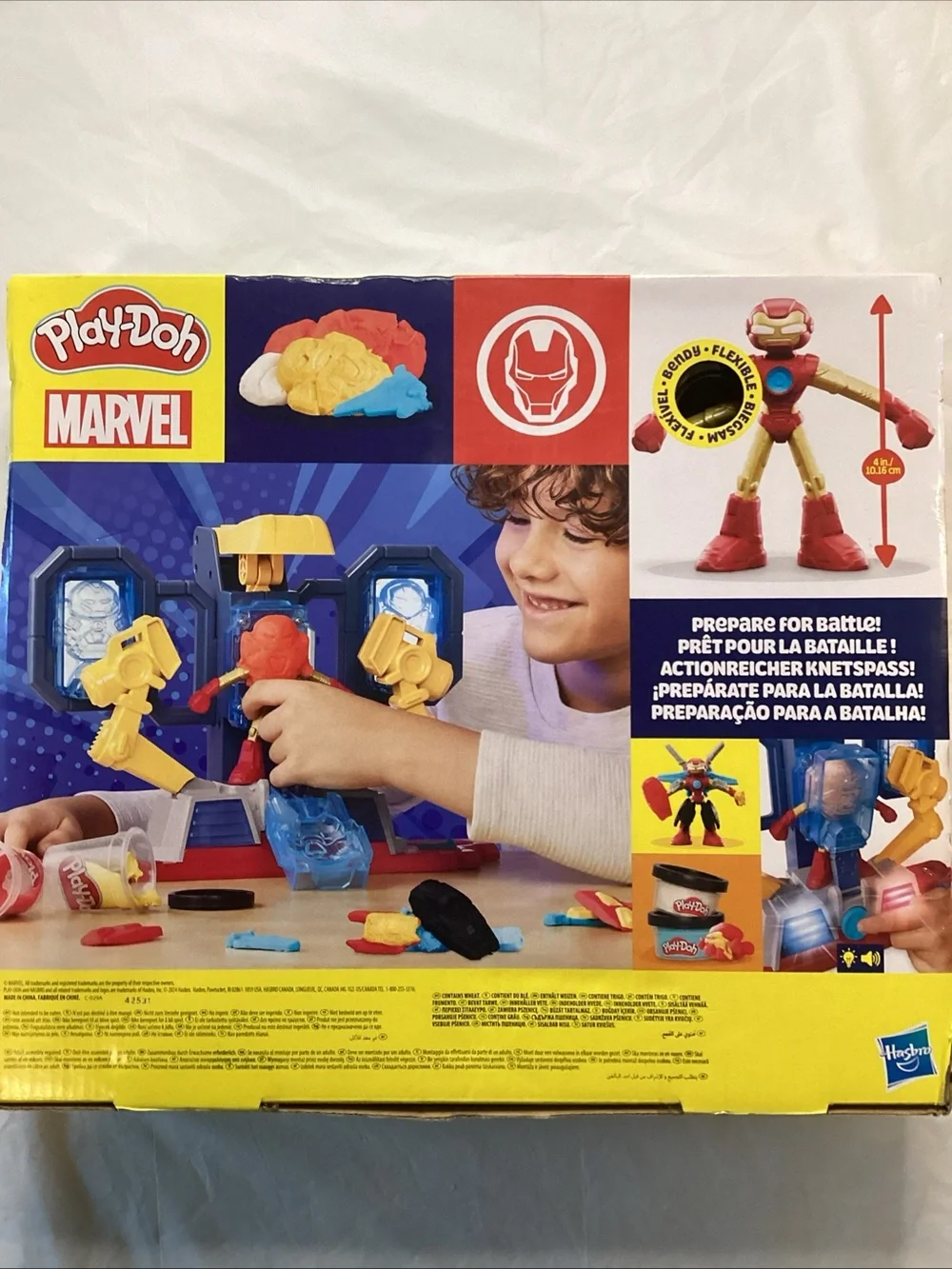 Marvel Play-Doh Iron Man Armor Maker Lab - Yellow Red Blue